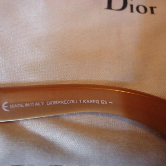 Dior Gold & Brown Gradient Wrap-Around Lens - PRECOLL 1 Sunglasses - Never Worn - Picture 11 of 13